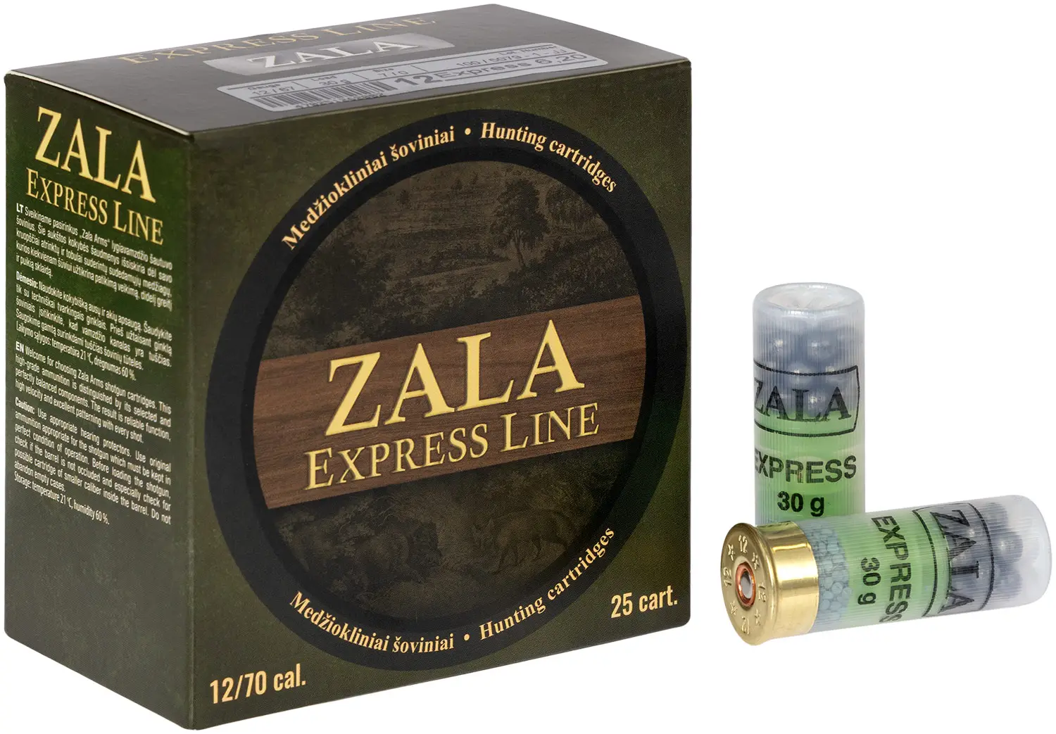 Патрон Zala Arms Express 12\70 картеч, 6.2mm 30g — фото 1