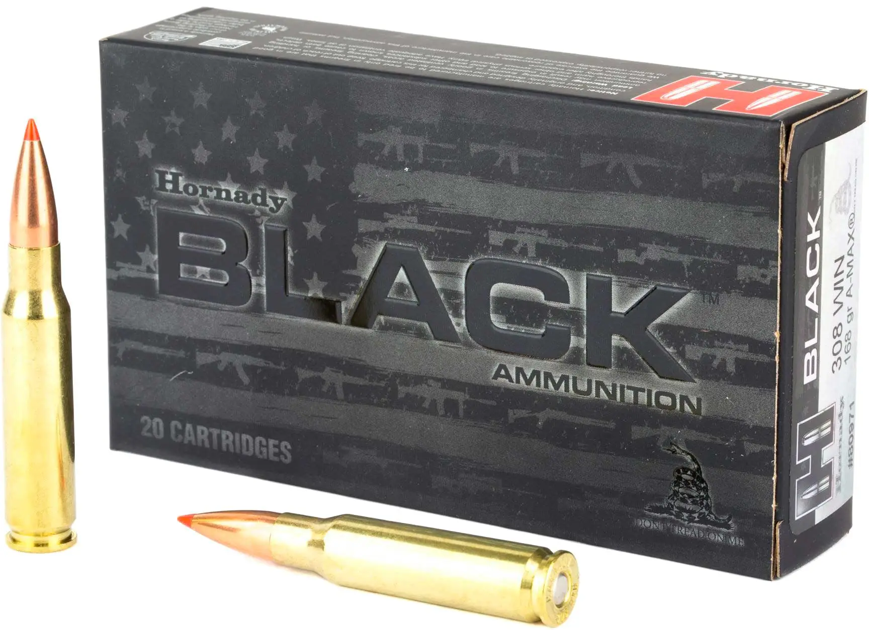 Патрон Hornady BLK .308WIN,A-Max 168gr(10.89g) — фото 1