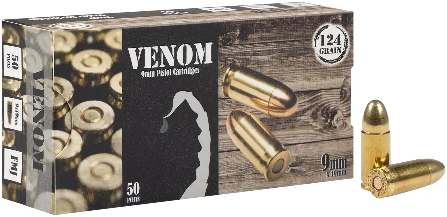 Патрон MEDEF FMJ 9mm(9*19) 124gr(8.0g) — фото 1