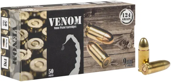 Патрон MEDEF FMJ 9mm(9*19) 124gr(8.0g)