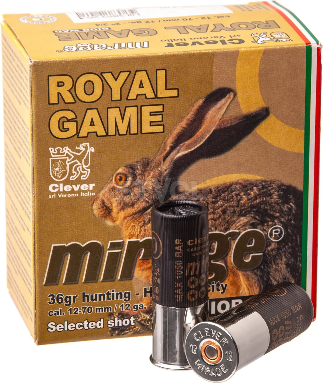 Набої мисл. MIRAGE T4 Royal Game к.12 №5 36г б\к