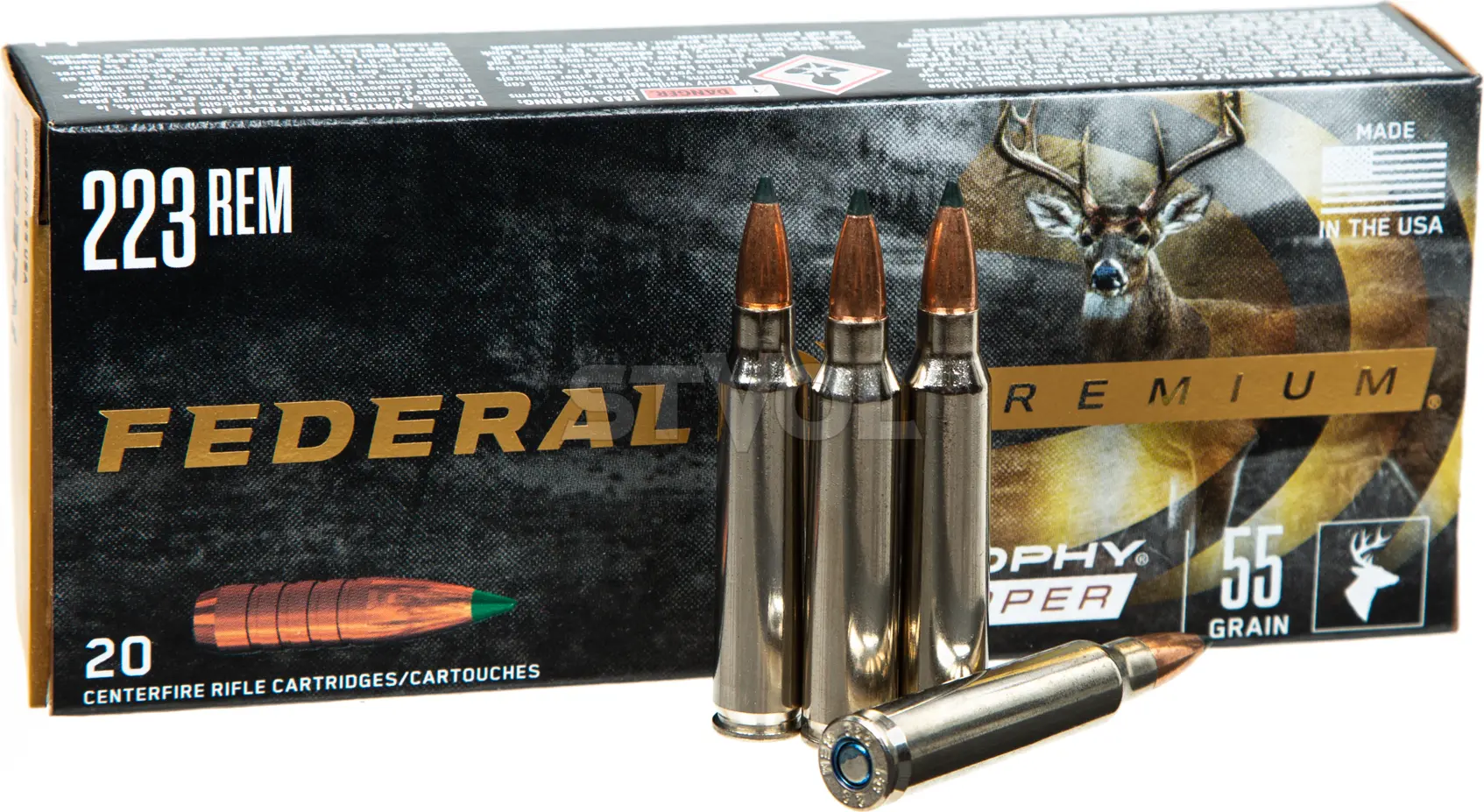 Патрон Federal Premium,.223REM,55gr(3.6g),988 м\с TC