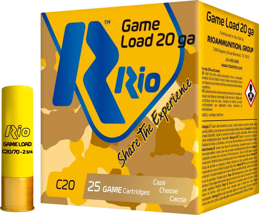 Патрон RIO Game Load C20 FW 20\70 (3) 25g
