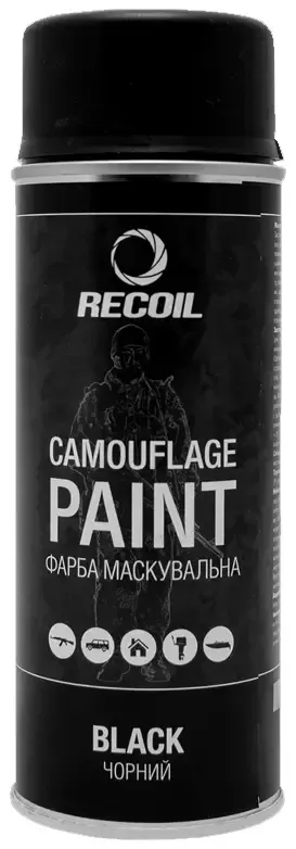Фарба RecOil маскув.аероз.чорна 400мл