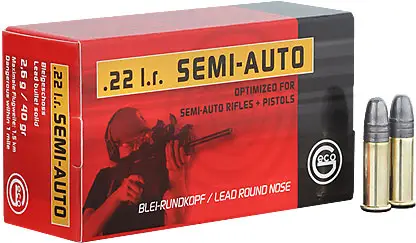 Патрон RUAG GECO Semi-Auto.22LR,BR 40gr(2.6g) — фото 1