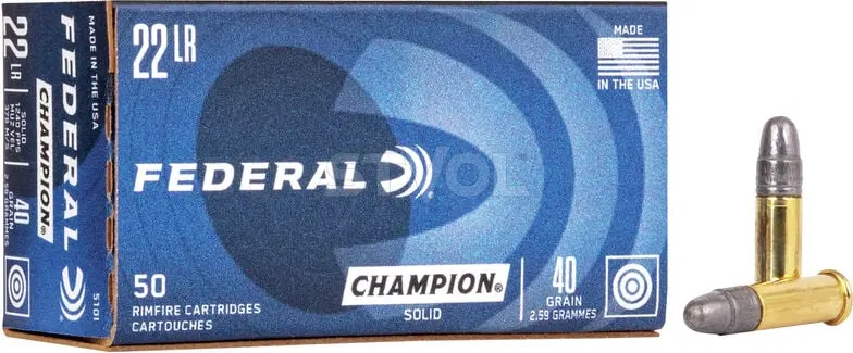 Патрон Federal Champion 22LR,40gr(2.59g) 378 м\с — фото 1