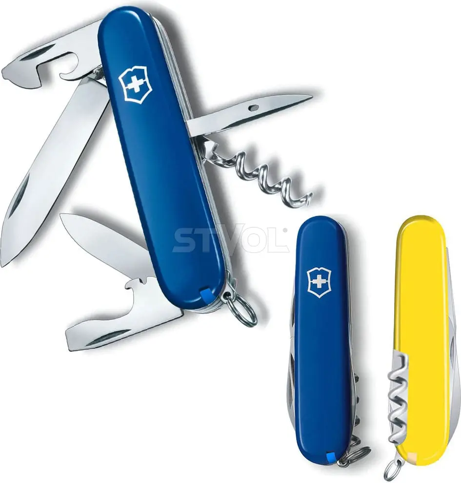 Ніж VICTORINOX Swiss Army Spartan, синьо-жовтий