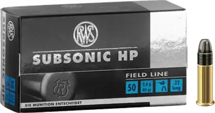 Патрон RUAG RWS Subsonic HP .22LR,LHP 40gr(2.6g) — фото 1