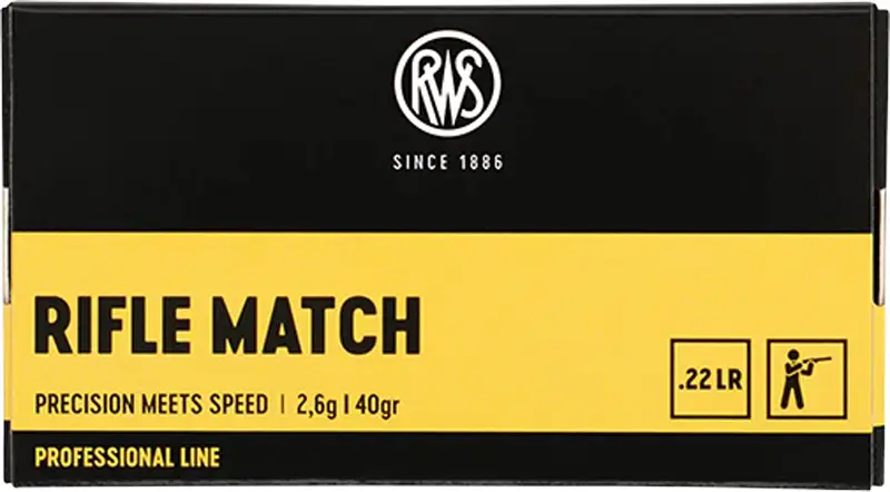 Патрон RUAG RWS Rifle Match.22LR, LHP 40gr(2.6g) — фото 1