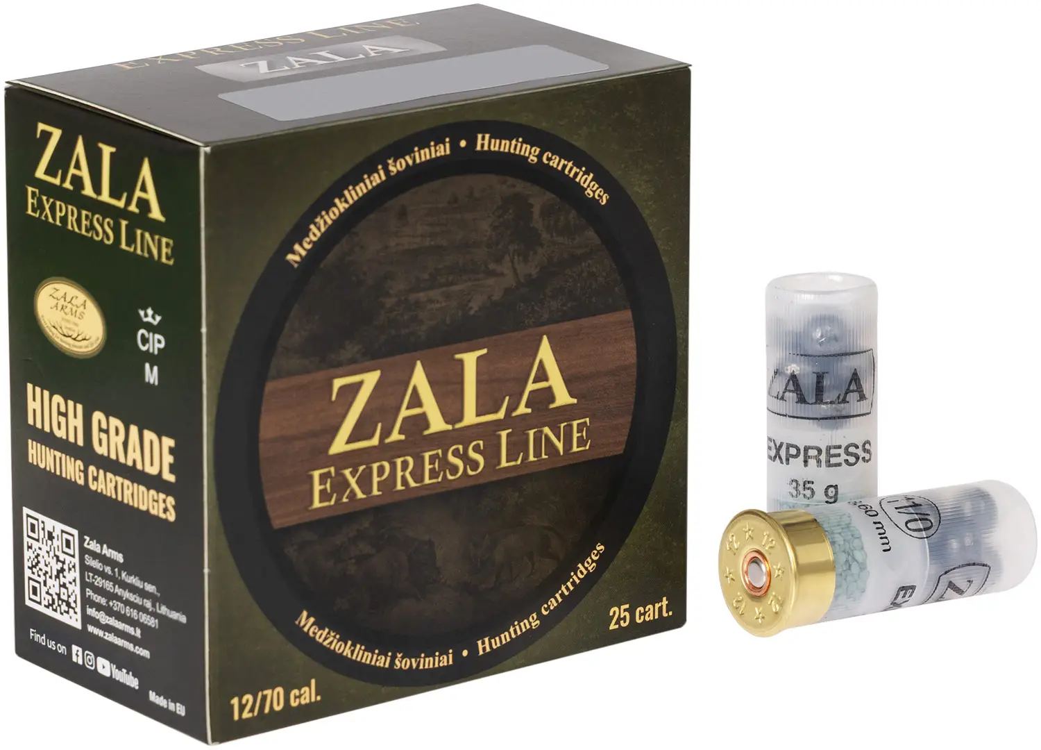 Патрон Zala Arms Exspress 12\70 картеч, 8.6 mm,35g — фото 1