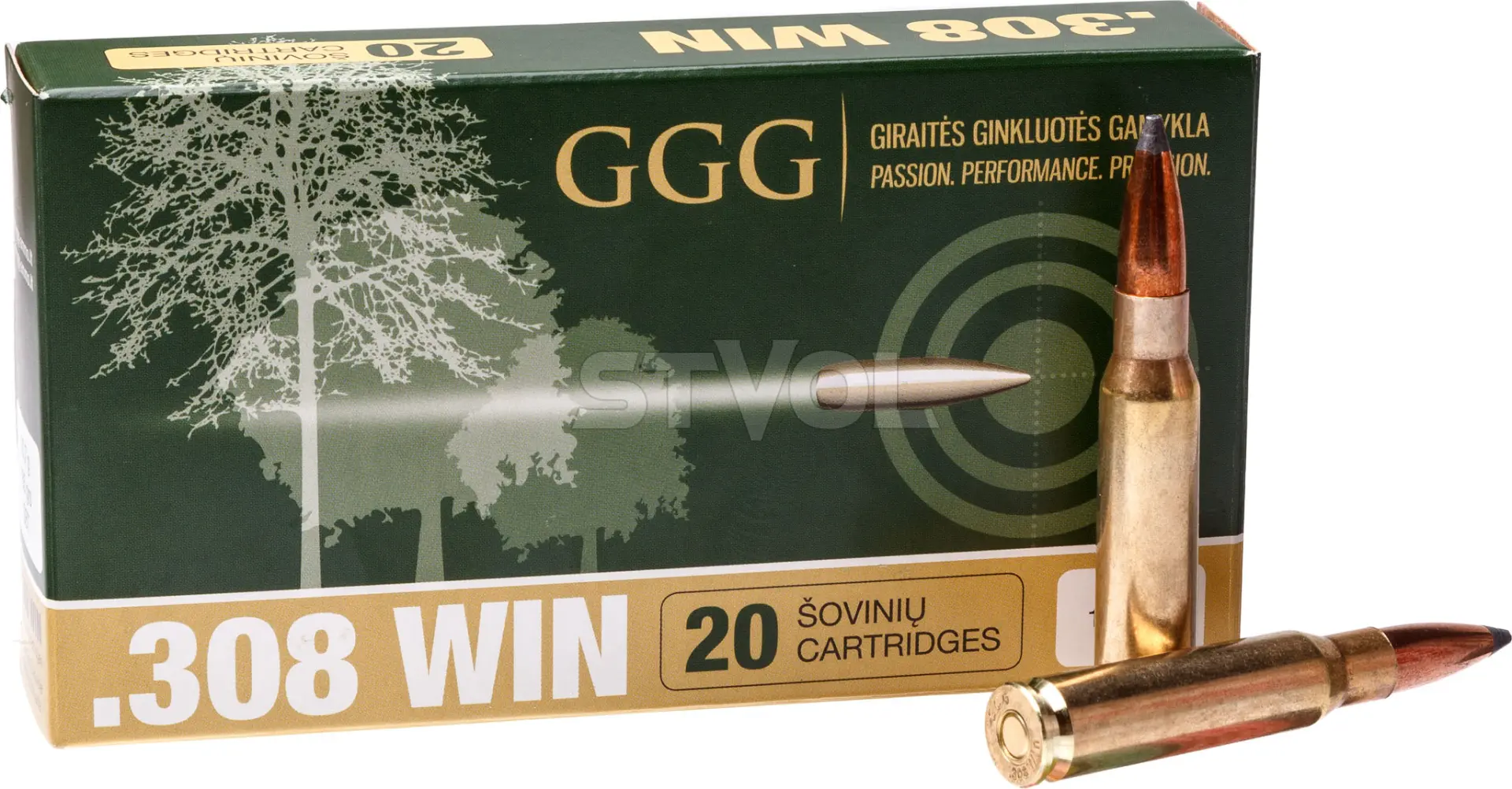 Патрон GGG k.308WIN 165gr(10.7g) SBT — фото 1