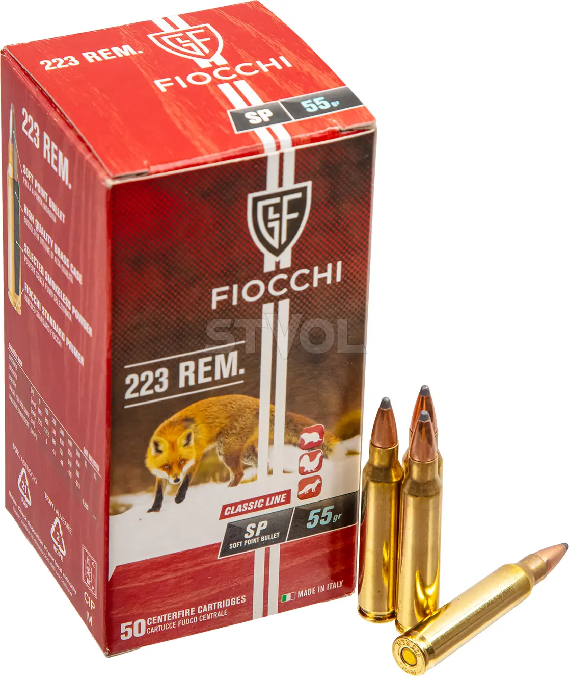 Патрон Fiocchi 223Rem SP 55gr(3.6g) — фото 1