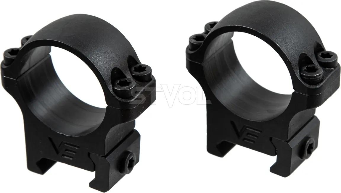 Кільця Vector Optics стал. 30mm Weaver низькі — фото 1